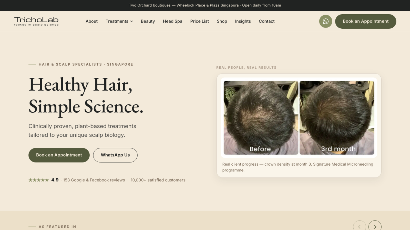 Claude proof-led homepage hero