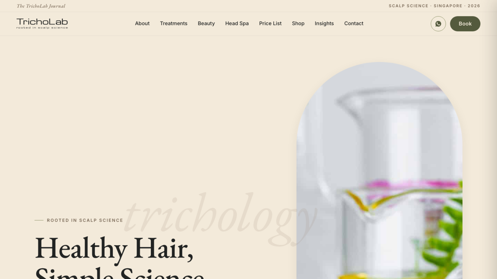 Claude botanical homepage hero